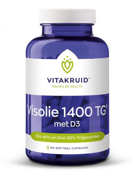 Vitakruid Visolie 1400 D3 triglyceriden EPA 40% DHA 30%