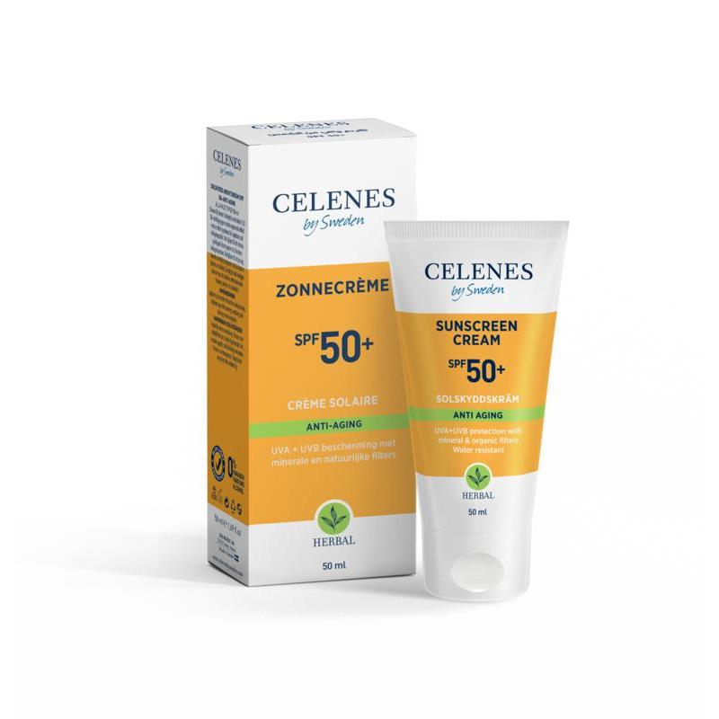 Celenes Herbal sunscreen cream anti-aging SPF50