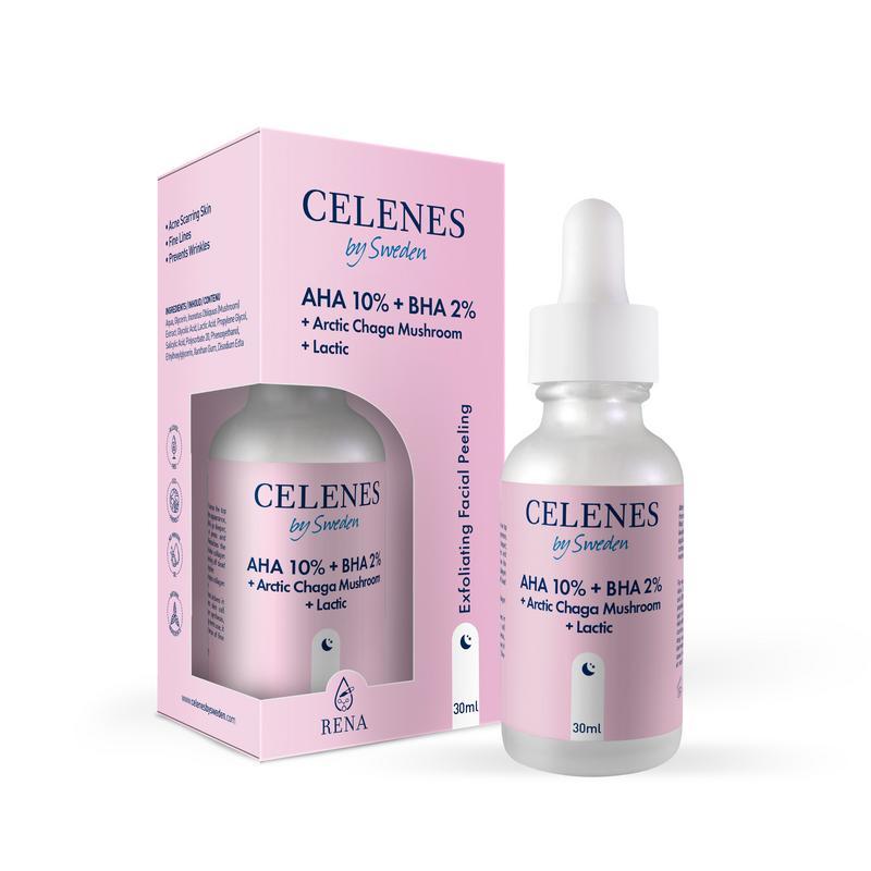 Celenes Facial peeling AHA 8% + BHA 2% + lactic + arctc ch