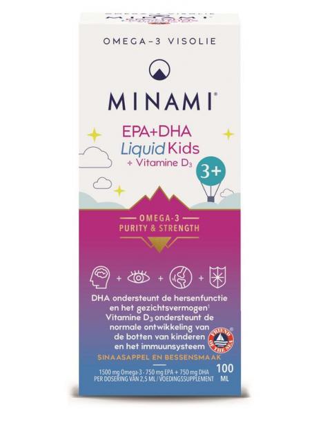 Minami epa + dha liquid kids vit d3