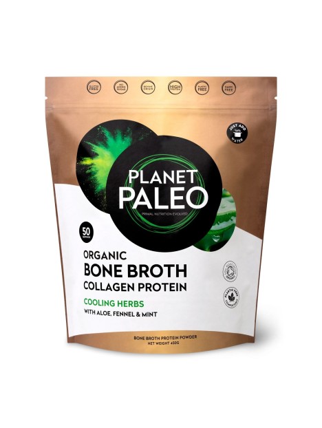 Organic Bone Broth Collagen Protein Cooling Herbs 450