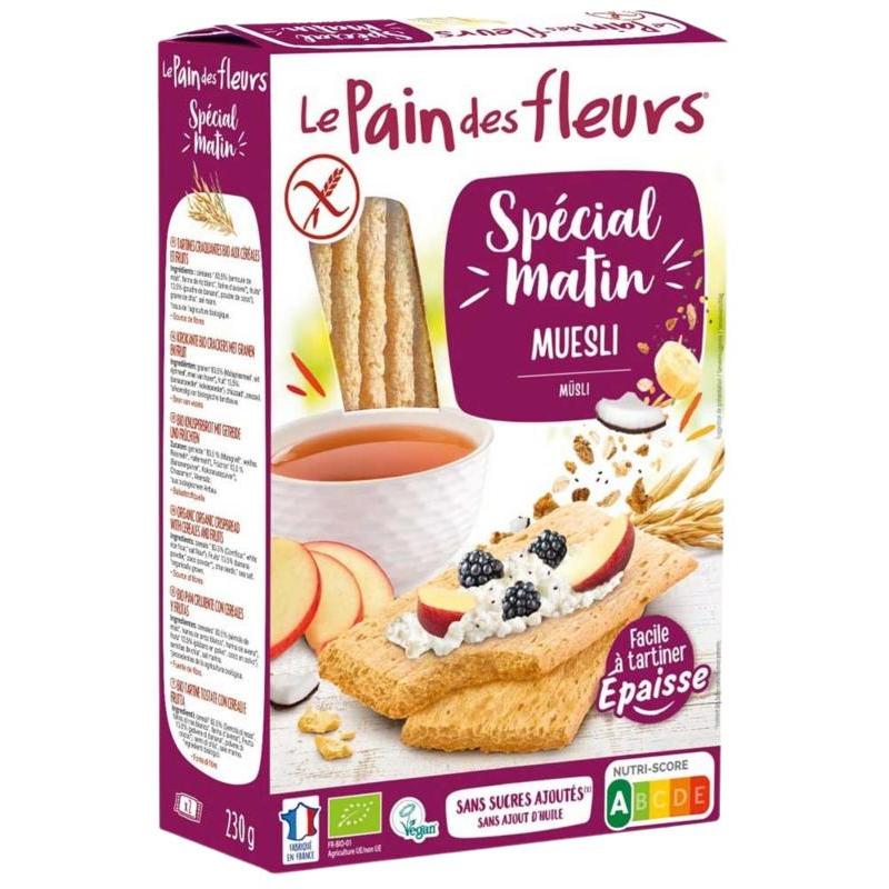 Pain Des Fleurs pain fleur muesli cracker bio