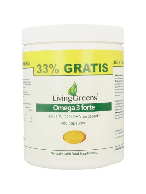 Livinggreens omega 3 forte voordeel verpakk