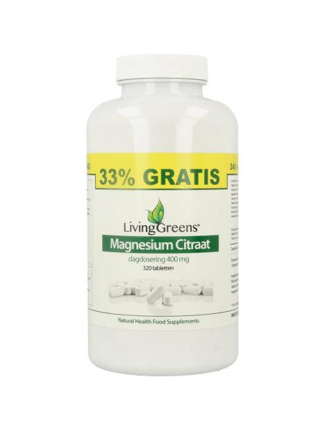 Livinggreens magnesium citr 400mg voord ver