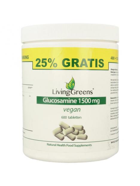 Livinggreens glucosamine vegan voord verpak