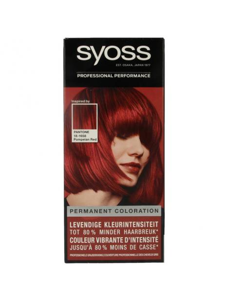 Syoss Color baseline pantone 5-72 pompeian red