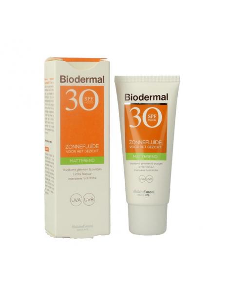 Biodermal Biodermal zon fluid mat spf30+